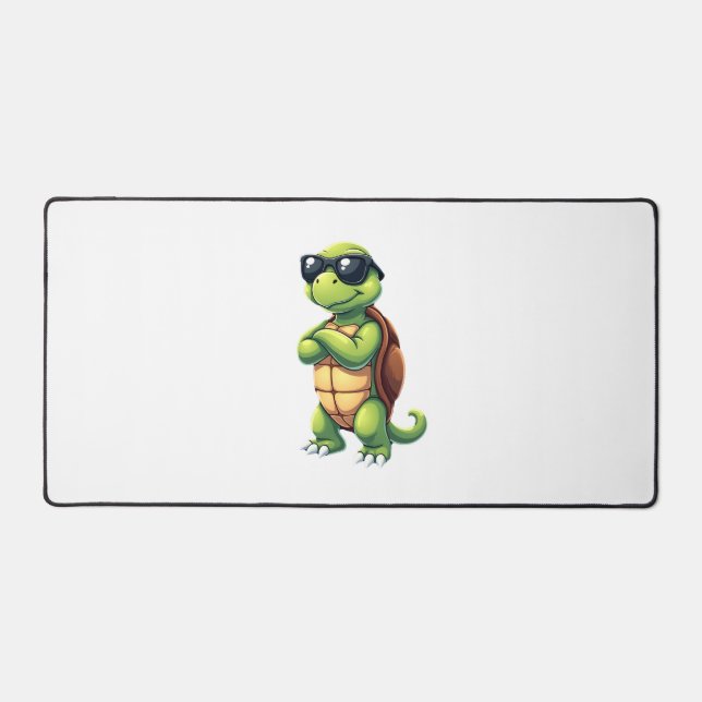 Dabbing Sea Turtle Animal Lover Save The Turtles ( Desk Mat (Front)