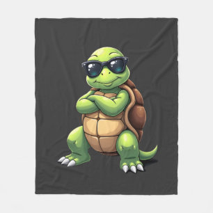 Dabbing Sea Turtle Animal Lover Save The Turtles ( Fleece Blanket