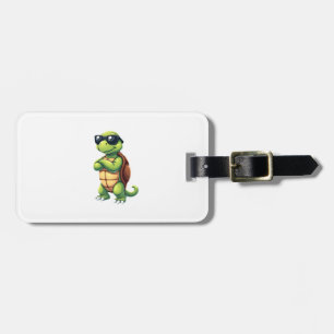 Dabbing Sea Turtle Animal Lover Save The Turtles ( Luggage Tag