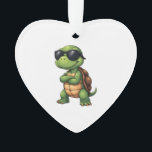 Dabbing Sea Turtle Animal Lover Save The Turtles ( Ornament<br><div class="desc">Dabbing Sea Turtle Animal Lover Save The Turtles (3)</div>