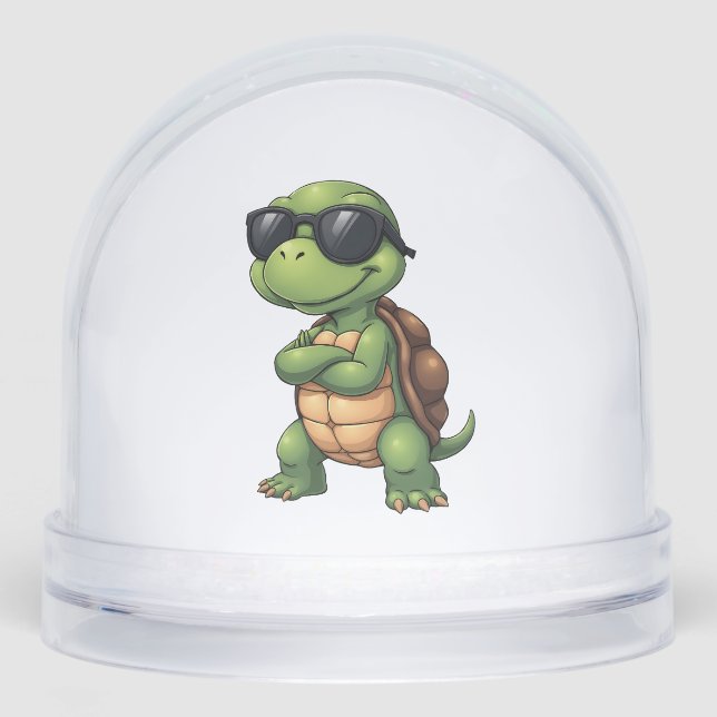 Dabbing Sea Turtle Animal Lover Save The Turtles ( Snowglobe (Front)