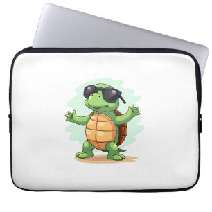 Dabbing Sea Turtle Animal Lover Save The Turtles T Laptop Sleeve