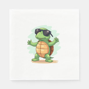 Dabbing Sea Turtle Animal Lover Save The Turtles T Napkin