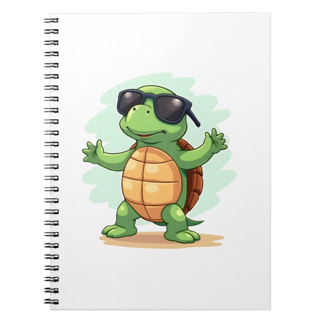 Dabbing Sea Turtle Animal Lover Save The Turtles T Notebook (Front)