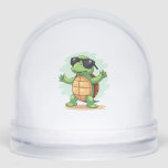 Dabbing Sea Turtle Animal Lover Save The Turtles T Snowglobe<br><div class="desc">Dabbing Sea Turtle Animal Lover Save The Turtles T-Shirt</div>