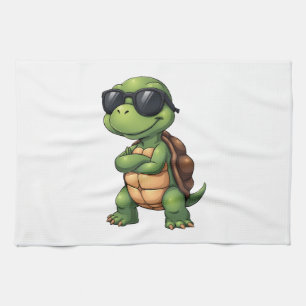 Dabbing Sea Turtle Animal Lover Save The Turtles ( Tea Towel