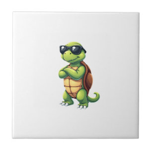 Dabbing Sea Turtle Animal Lover Save The Turtles ( Tile