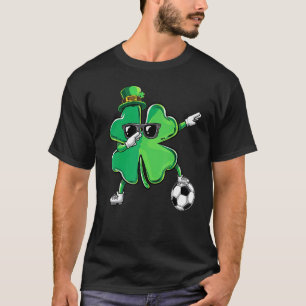 Dabbing Shamrock Dab Soccer St Paddys Day Boys T-Shirt