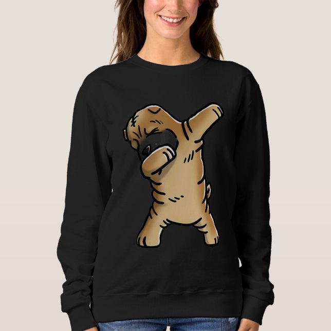 Dabbing Shar Pei Dog Dab Dance Sweatshirt (Front)