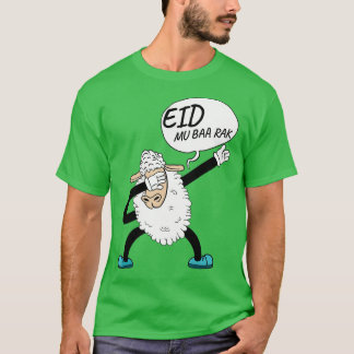 Dabbing Sheep Eid Mubarak Muslims  T-Shirt