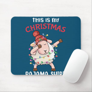 Dabbing Sheep This Is My Christmas Pajama Xmas Mouse Mat