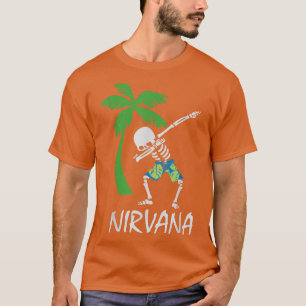 Dabbing skeleton beach nirvana T-Shirt