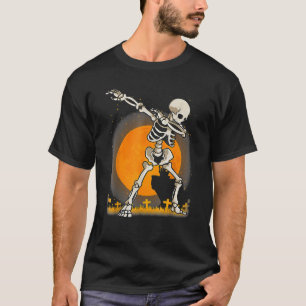 Dabbing Skeleton Costume Halloween For Boys Kids G T-Shirt