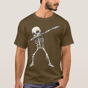 Dabbing Skeleton Dab Skeleton Dancing Skeleton Hal T-Shirt