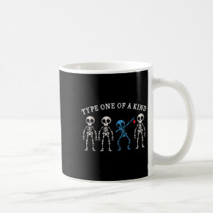 Dabbing Skeleton Diabetes Awareness Type One Of A Coffee Mug
