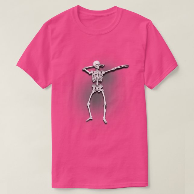 Dabbing Skeleton Funny Cool Dab Dance Scull Fan Gi T-Shirt (Design Front)
