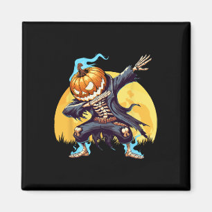 Dabbing Skeleton Headless Pumpkin Dab Dance Boys H Magnet