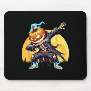 Dabbing Skeleton Headless Pumpkin Dab Dance Boys H Mouse Mat