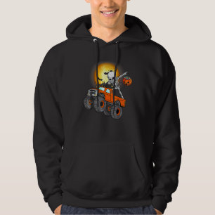 Dabbing Skeleton Monster Truck Halloween Toddler B Hoodie