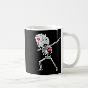 Dabbing Skeleton Nurse X-ray Halloween T Shirt Dab Coffee Mug