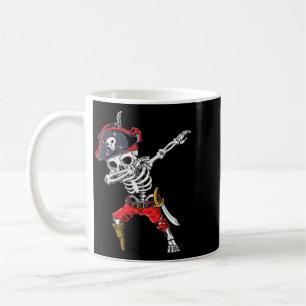 Dabbing Skeleton Pirate Coffee Mug