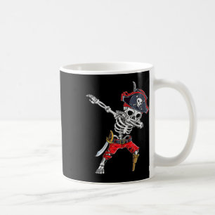 Dabbing Skeleton Pirate Funny Halloween Kids Jolly Coffee Mug