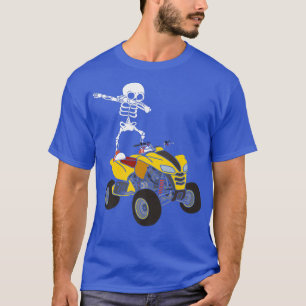 Dabbing Skeleton Quad Bike Rider Dab Skeleton Bike T-Shirt