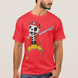 Dabbing skeleton sailor and pirate for captain and T-Shirt