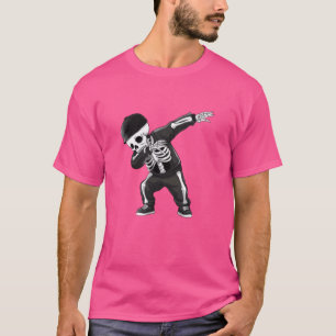 Dabbing Skeleton Skull Rib Cage Dab Dance Hallowee T-Shirt