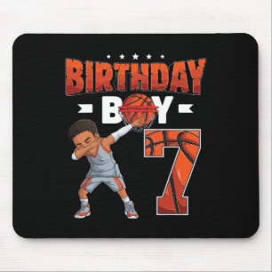 Dabbing Sketll Player 7 Years Old Boy 7th Birthday Mouse Mat