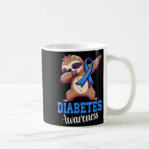Dabbing Sloth Diabetes Awareness Sloth Diabetes Bl Coffee Mug