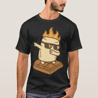 Dabbing Smore Marshmallow Cute Dab Dance Camping C T-Shirt