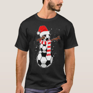 Dabbing Snowman Soccer T-Shirt