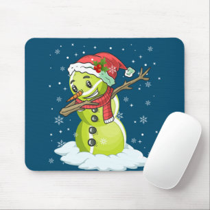 Dabbing Snowman Tennis Ball Tee Christmas Xmas Mouse Mat