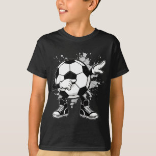 Dabbing Soccer Ball Funny Boys Men Women Sports Pl T-Shirt