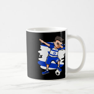 Dabbing Soccer Boy - Israel Jersey Israeli Footll Coffee Mug