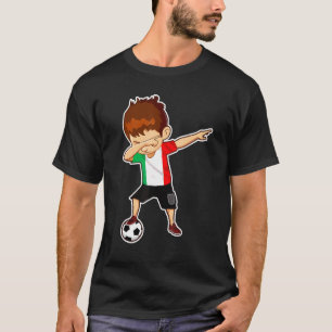 Dabbing Soccer Boy Italy Men Women Kids Italy Fan T-Shirt
