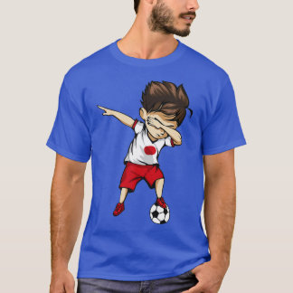 Dabbing Soccer Boy Japan Jersey  - Japanese Footba T-Shirt