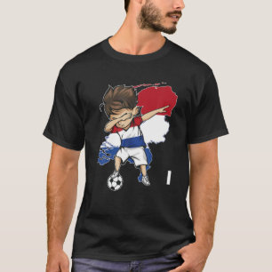 Dabbing Soccer Boy Netherlands Jersey - Netherland T-Shirt