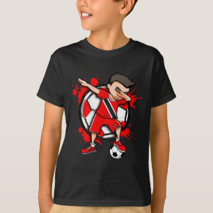 Dabbing Soccer Boy Trinidad And Togo Footll Lover T-Shirt