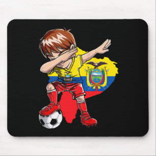 Dabbing Soccer Colombia Jersey Boy Colombian Boys Mouse Mat