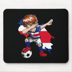 Dabbing Soccer Costa Rican Jersey Boy Costa Rica F Mouse Mat