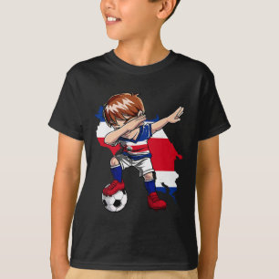 Dabbing Soccer Costa Rican Jersey Boy Costa Rica F T-Shirt