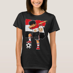 Dabbing Soccer Egypt Jersey Boy Egyptians Boys T-Shirt