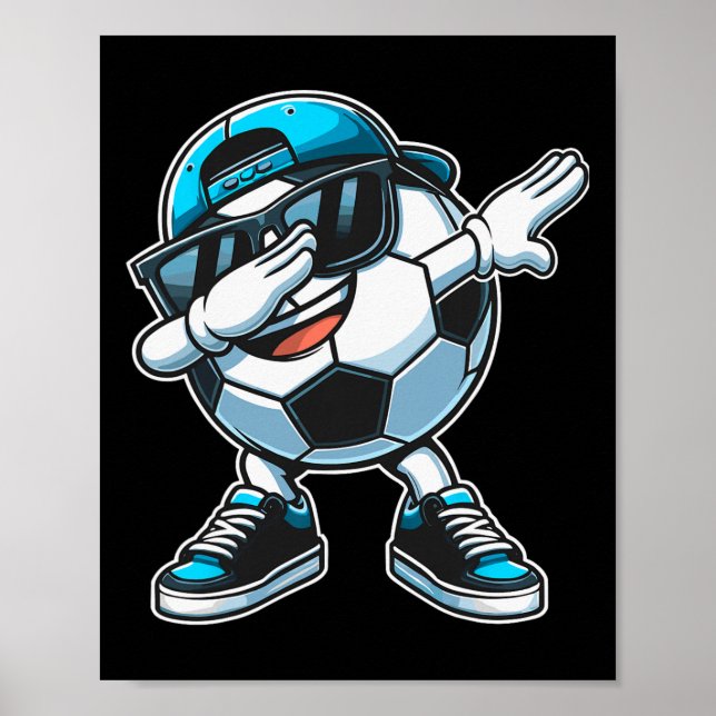 Dabbing Soccer Ll Boys Player  Poster (Front)