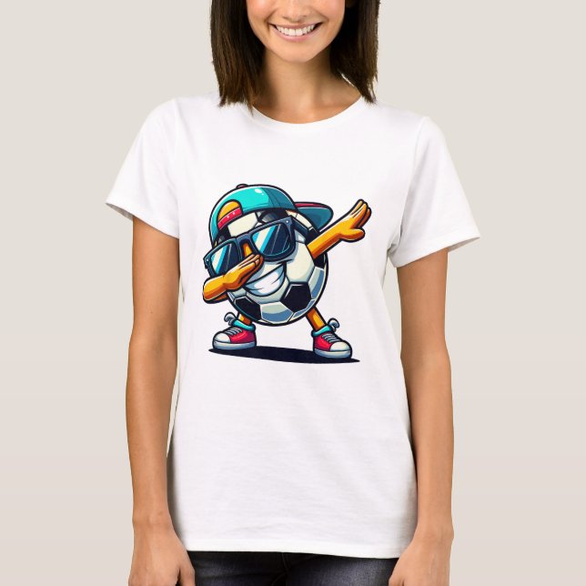 Dabbing Soccer Ll Player  T-Shirt (Front)