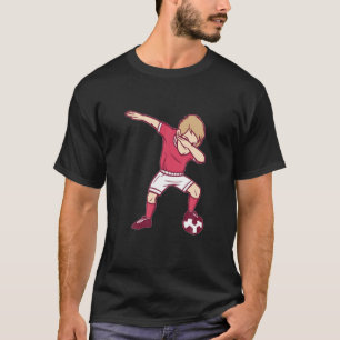 Dabbing Soccer Player Boys Men Sports Funny Dab Da T-Shirt