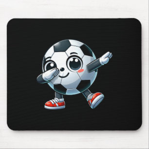 Dabbing Soccer Player Lover Cute Toddler Kids Boys Mouse Mat