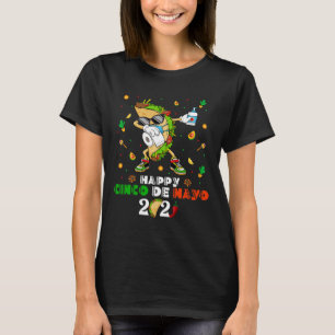 Dabbing Taco Cinco De Mayo 2021 Face Mask Quaranti T-Shirt