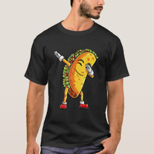Dabbing Taco Cinco De Mayo  Boys Men Mexican Food  T-Shirt